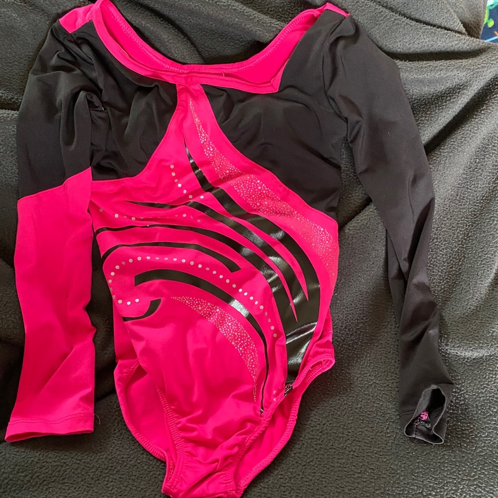 Youth, long-sleeved gymnastics leo